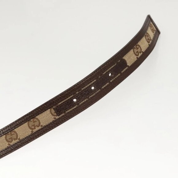 GUCCI GG Canvas Interlocking Belt 33.5"" Beige Brown - Picture 6 of 10